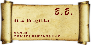 Bitó Brigitta névjegykártya